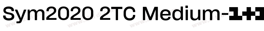 Sym2020 2TC Medium字体转换